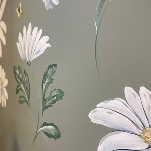 Botanical Daisy Mural, Counselling Office