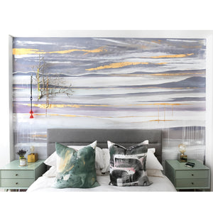 Custom Ocean Landscape Bedroom Wall Mural, Vancouver BC