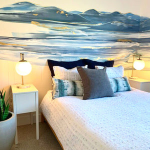 Westcoast Mountain Ocean Bedroom Wall Mural