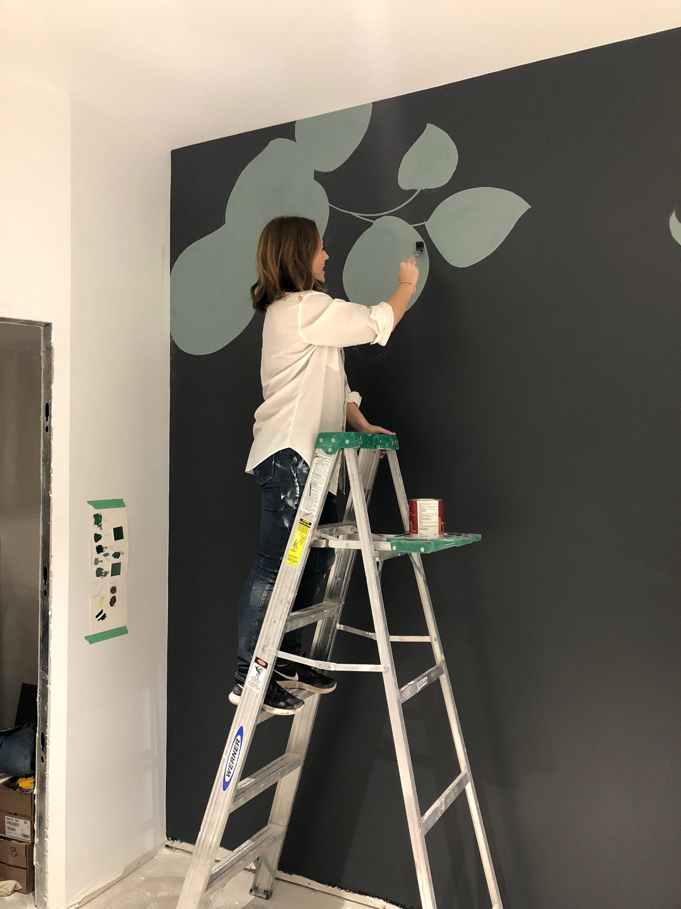 Custom Botanical Mural, Saje Natural Wellness Abbotsford BC