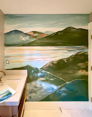 North Vancouver Custom Mountain Mural